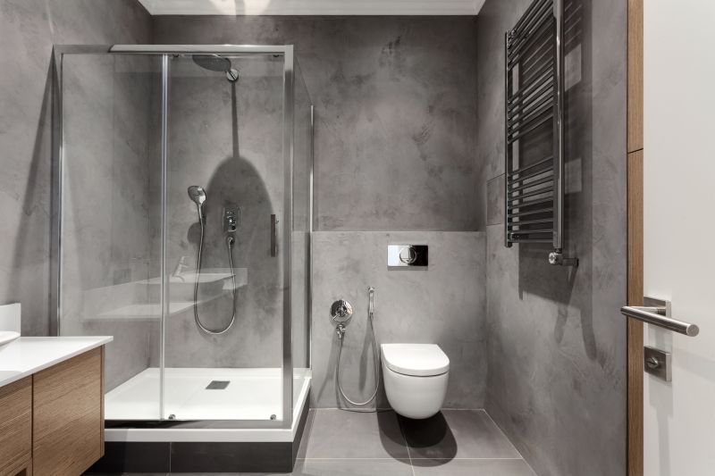 Compact Shower with Clear Glass
